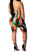 Painted | strapless romper (multicolor)